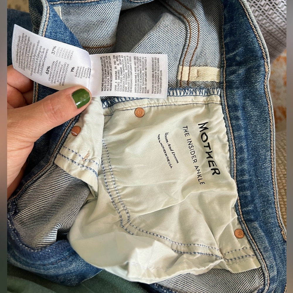 Mother jeans insider ankle 31